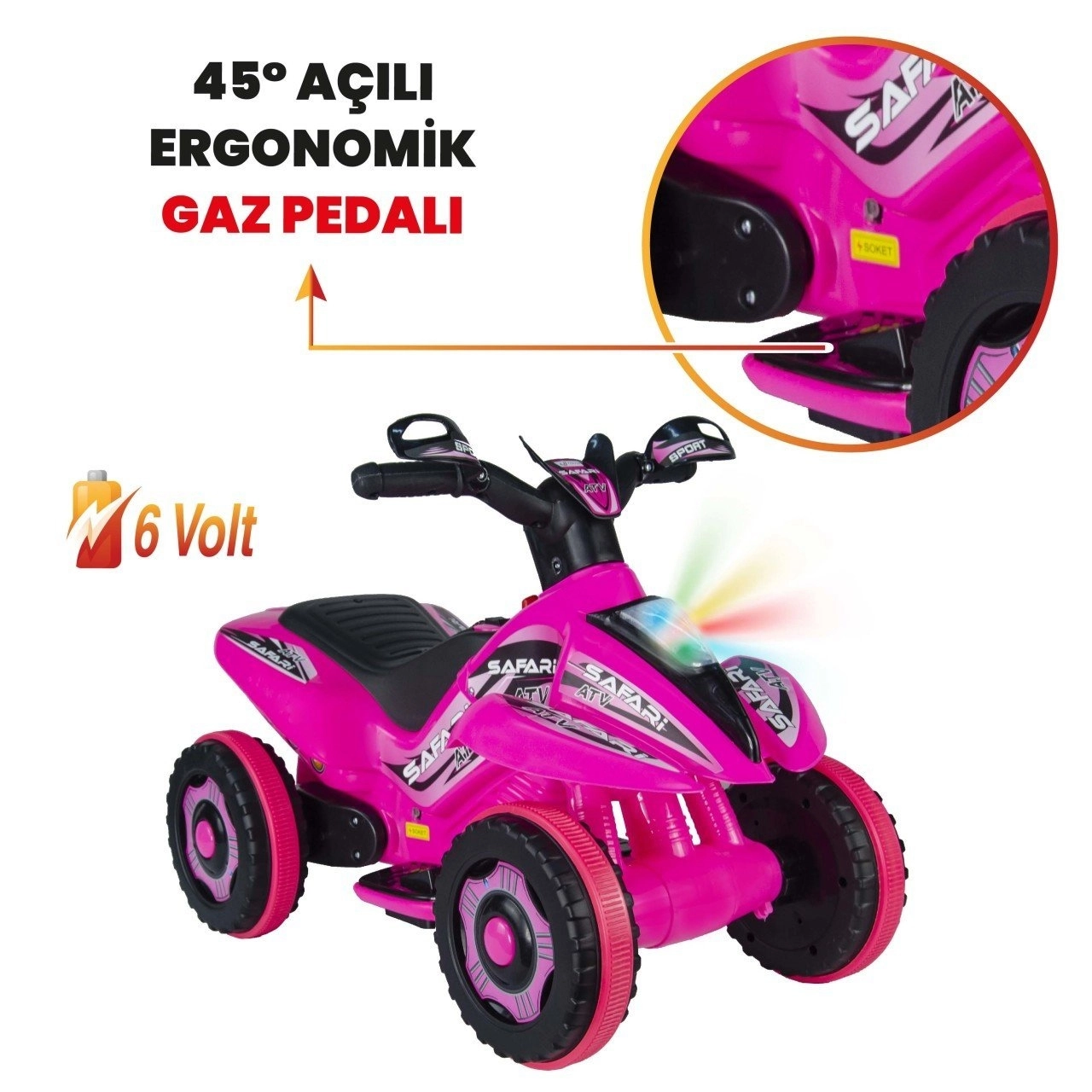 VaVbaby%20Crazy%20Cross%20Akülü%20Motor%20ATV%206v%20Pembe